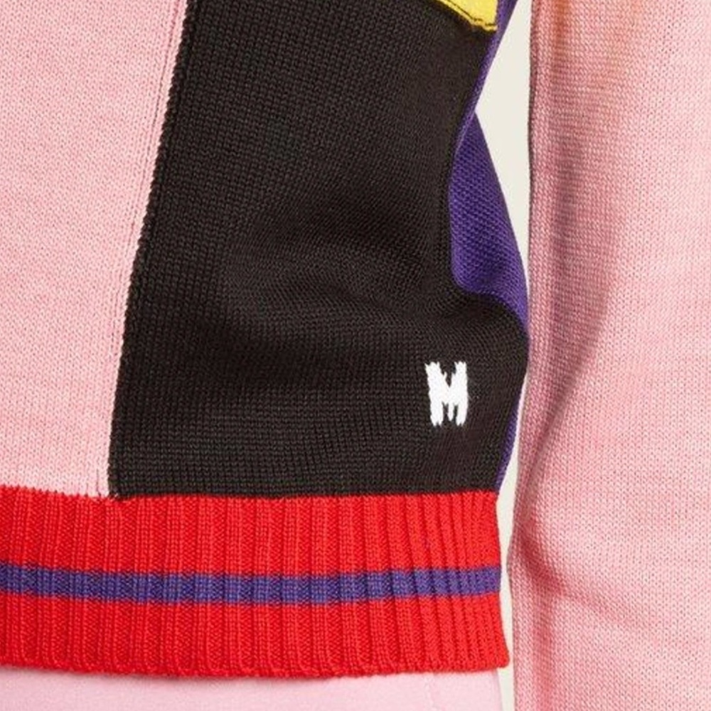 MSGM Color Block Patchwork Wool-Blend Sweater (Multicolored) - Picture 5 of 16